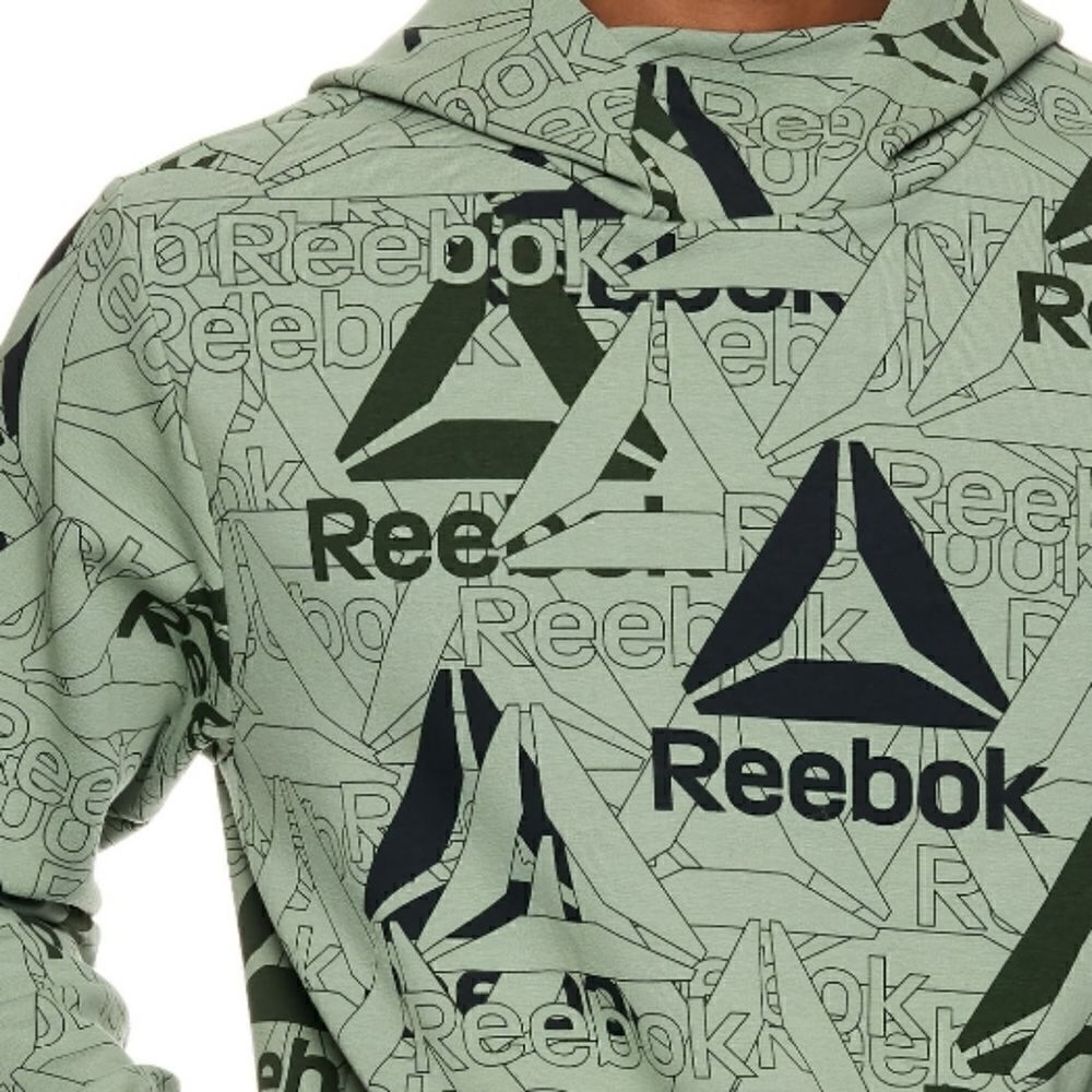Reebok Hoodie Green and Black Sizes XL and 2XL - Picture 2 of 6